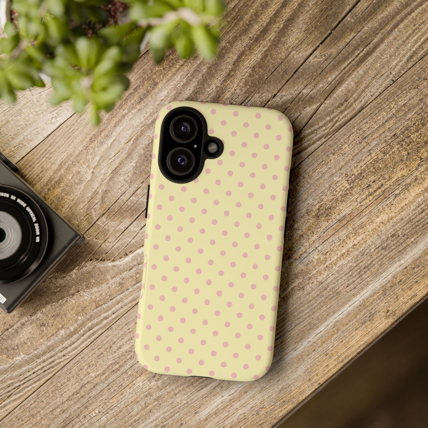 Yellow Polka Dot Phone Case — Tough Cases
