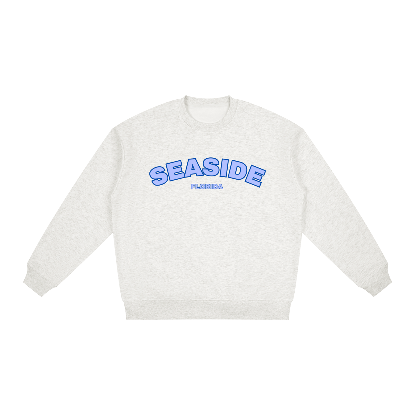 Blue Seaside Oversized Crew