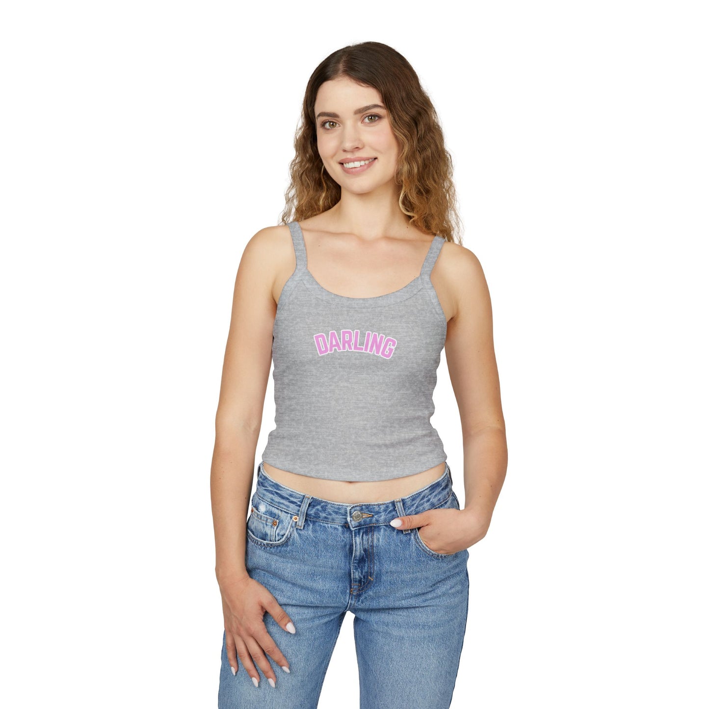 Pink Darling Spaghetti Strap Tank Top