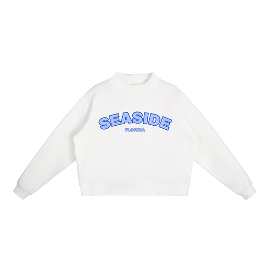 Blue Seaside Mockneck