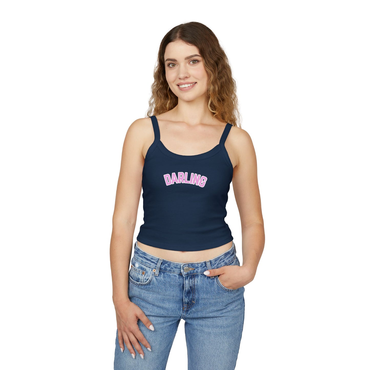 Pink Darling Spaghetti Strap Tank Top