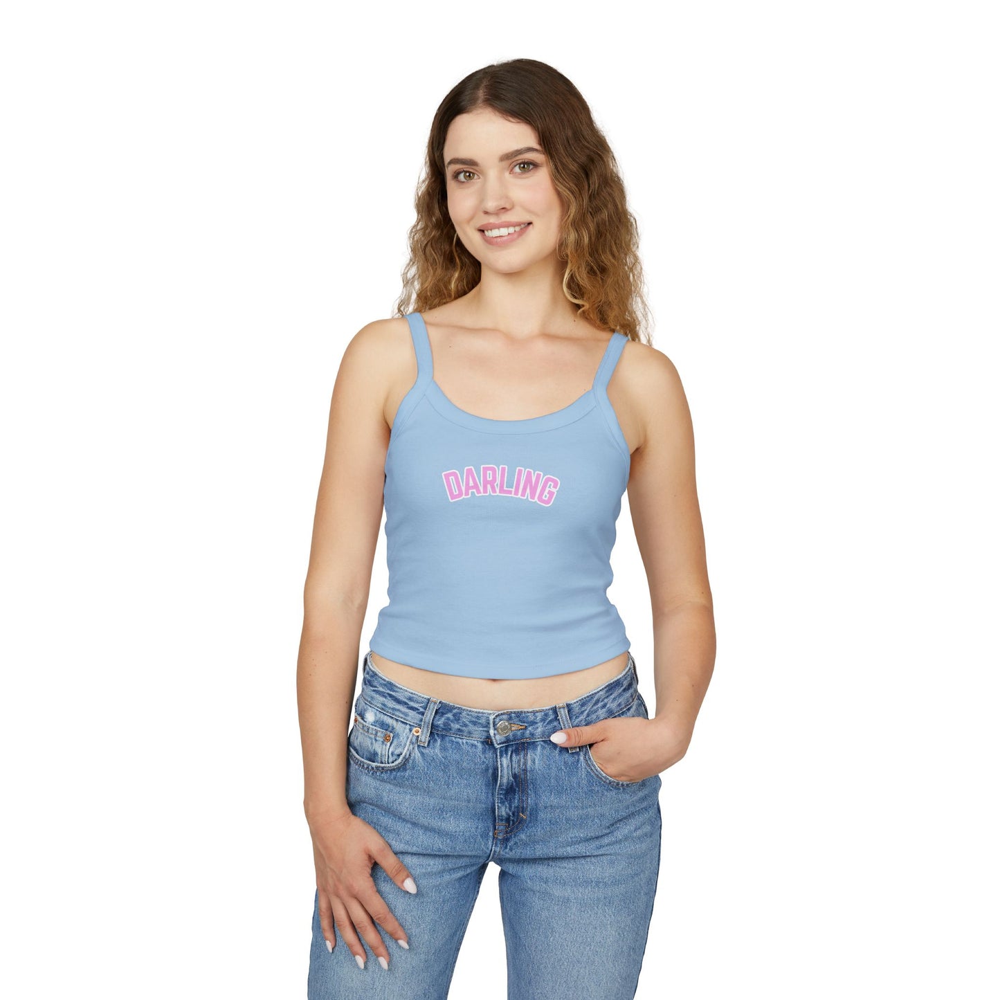 Pink Darling Spaghetti Strap Tank Top