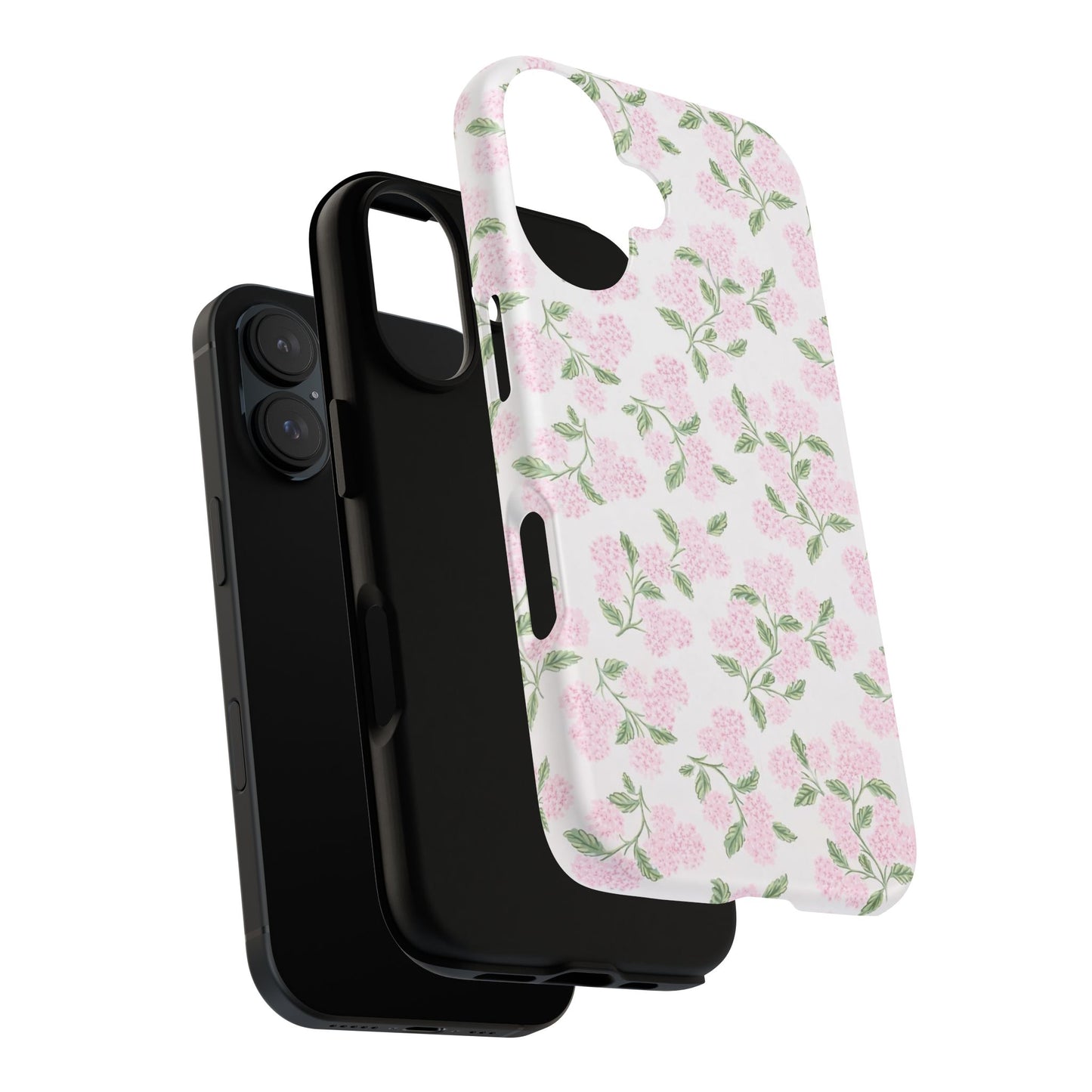 Pink Hydrangea Floral Phone Case — 'Tough Cases' Stylish Protective Cover