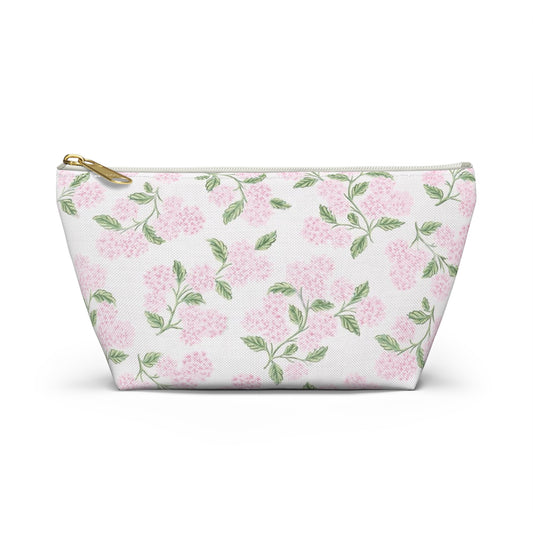 Makeup Pouch - Pink Hydrangeas