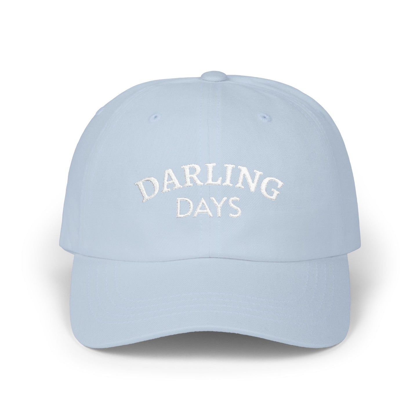 Darling Days Dad Cap — Light Blue Embroidered Baseball Hat