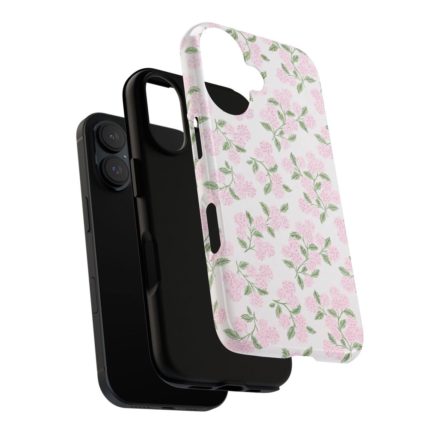 Pink Hydrangea Floral Phone Case — 'Tough Cases' Stylish Protective Cover