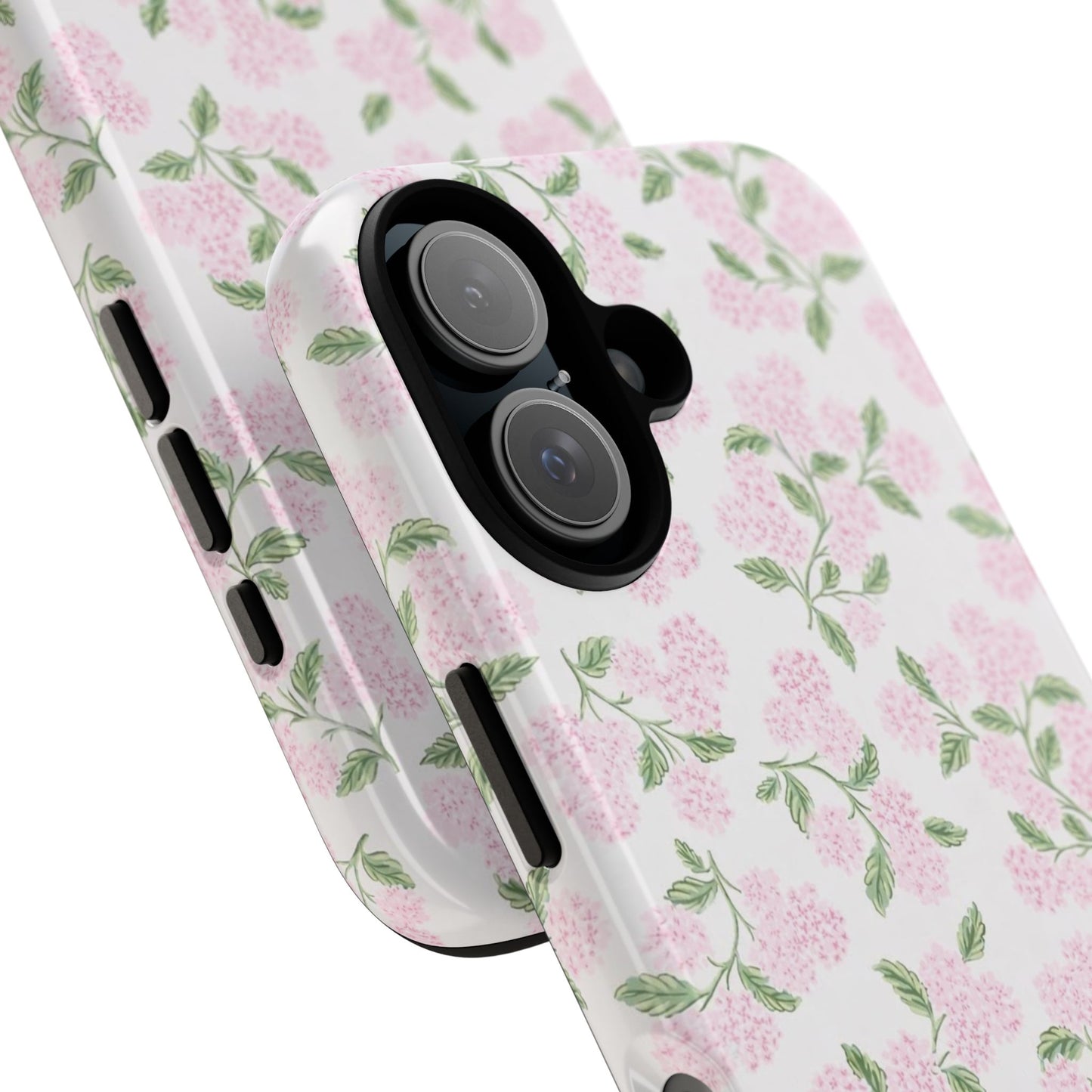 Pink Hydrangea Floral Phone Case — 'Tough Cases' Stylish Protective Cover