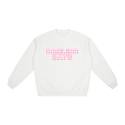 Darling Pink Check Crewneck