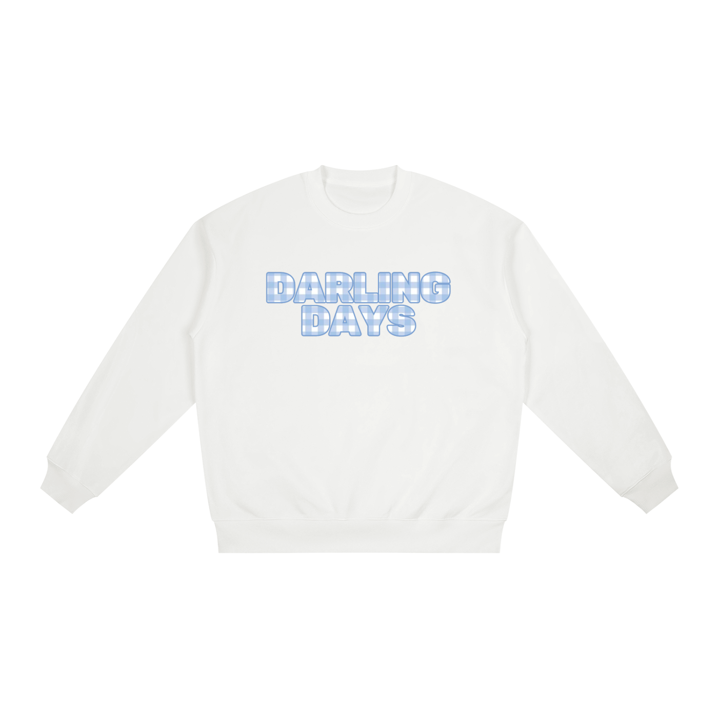 Darling Blue Check Crew