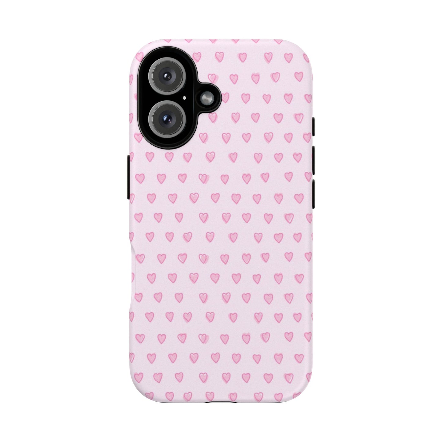 Light Pink Hearts Phone Case — 'Tough Cases' Stylish Protective Cover