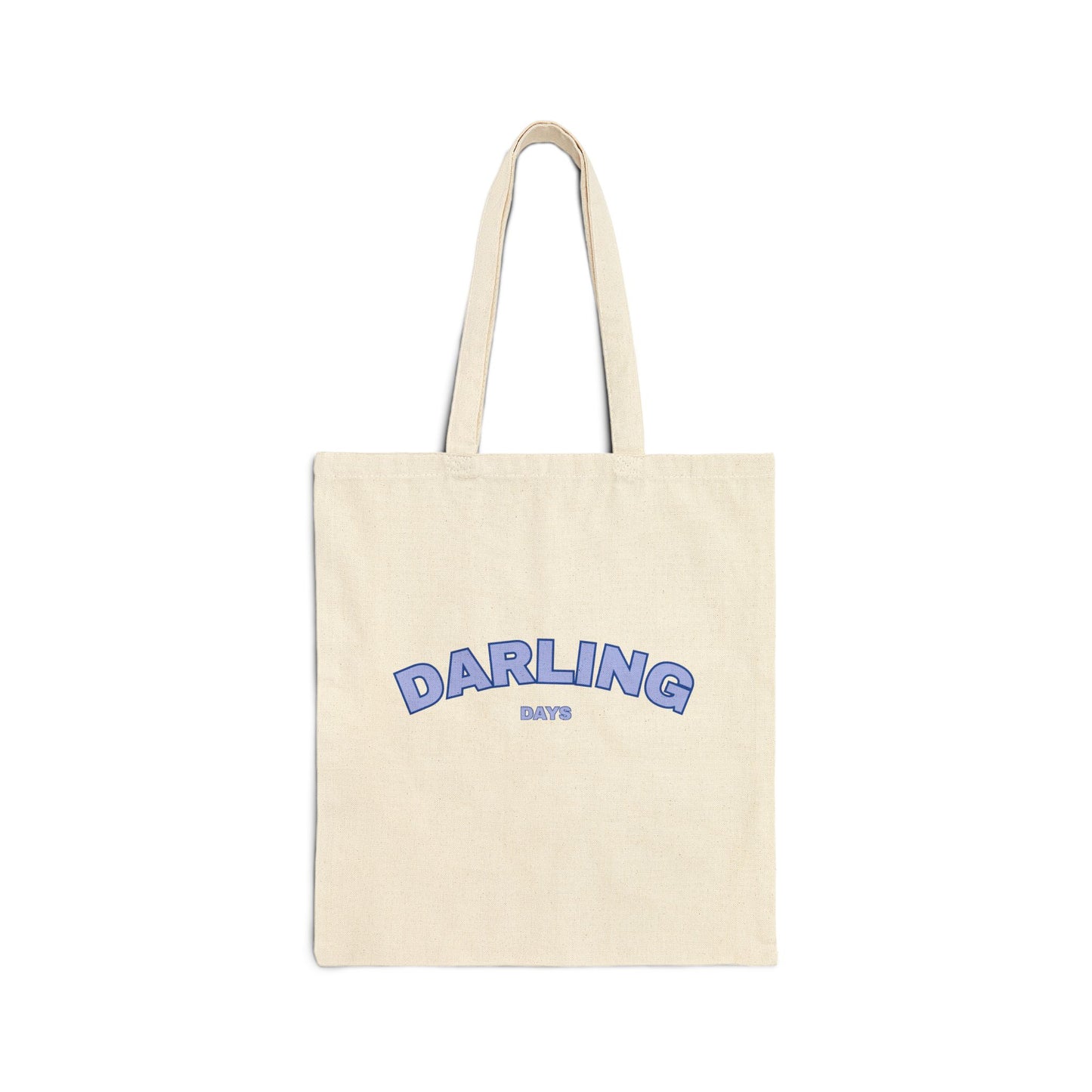 Darling Days Canvas Tote – Cute Pastel Graphic Cotton Bag