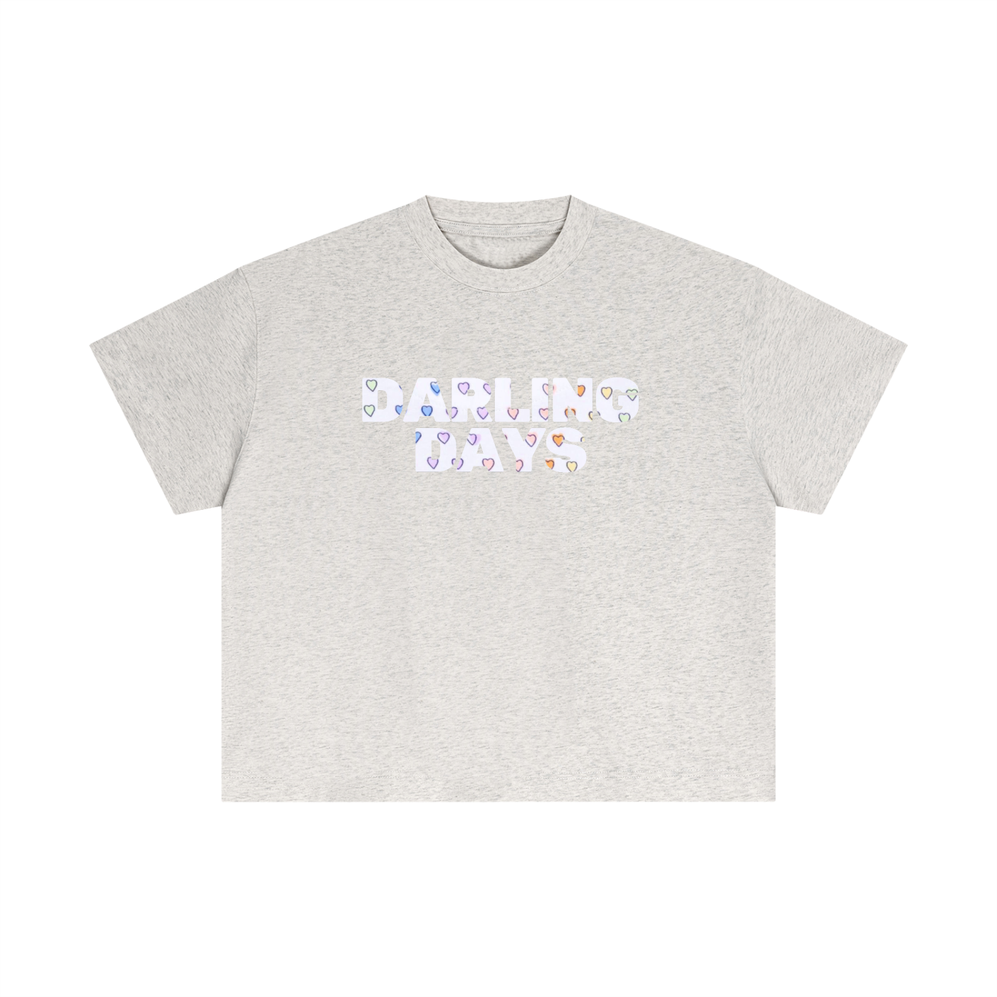 Darling Rainbow Hearts Boxy Tee