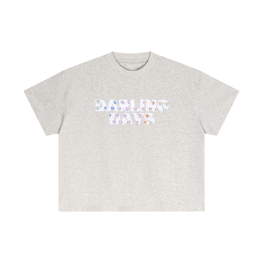 Darling Rainbow Hearts Boxy Tee
