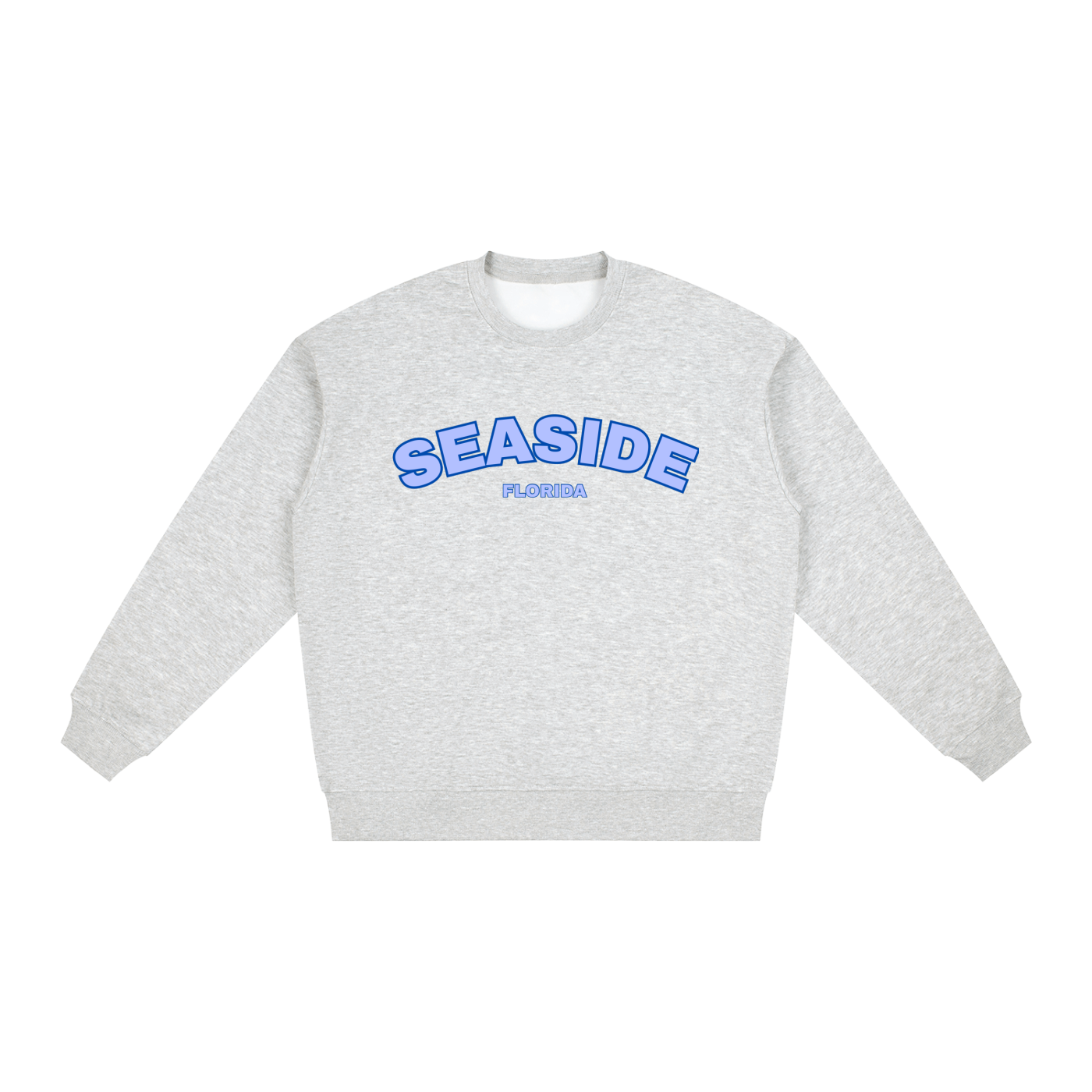 Blue Seaside Oversized Crew