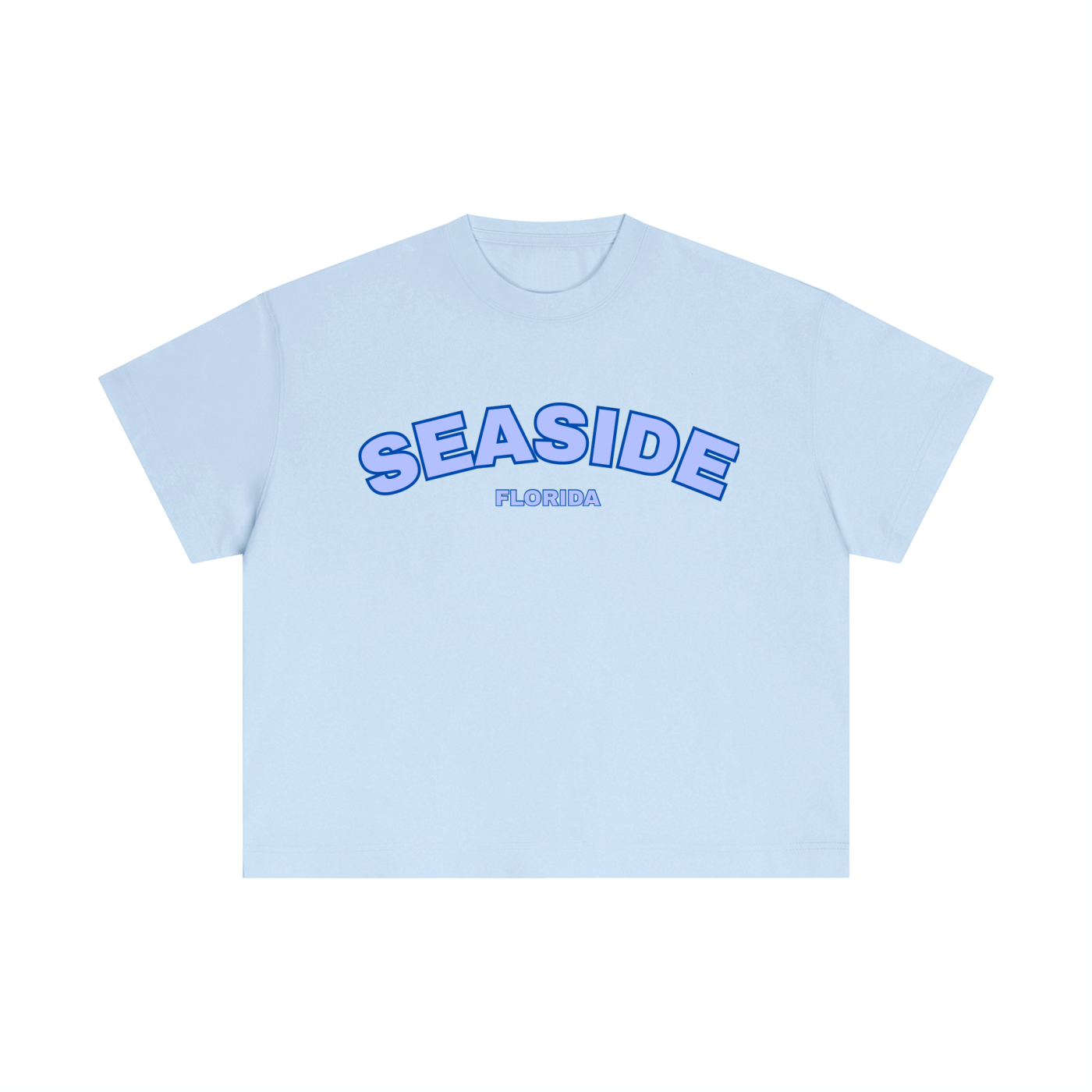 Blue Seaside Boxy Tee