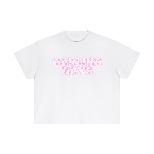 Darling Pink Hearts Boxy Tee