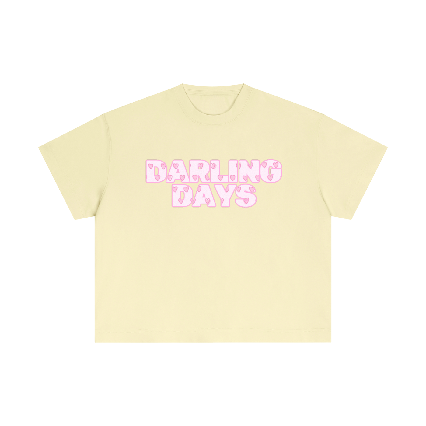 Darling Pink Hearts Boxy Tee