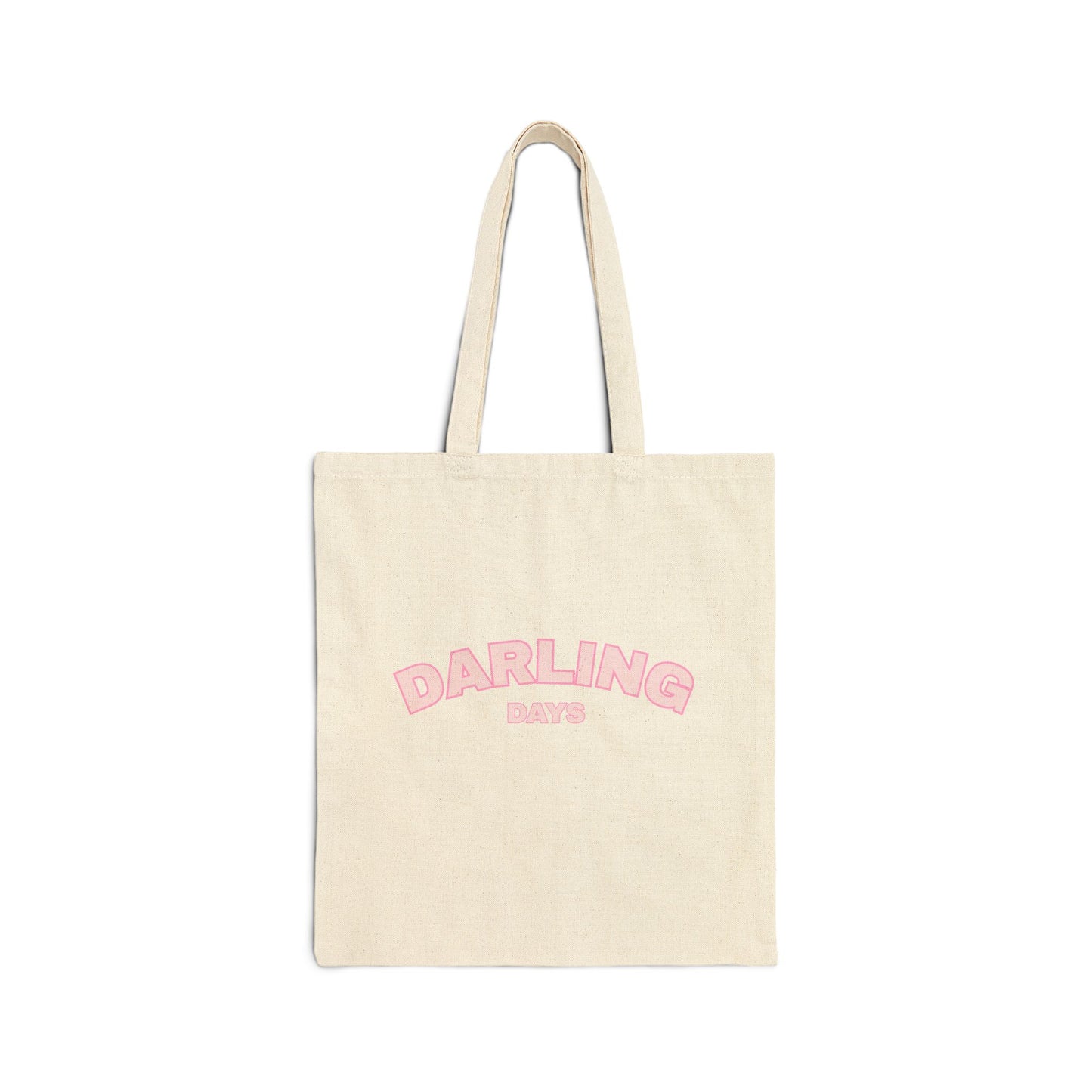 Darling Days Canvas Tote – Cute Pastel Graphic Cotton Bag
