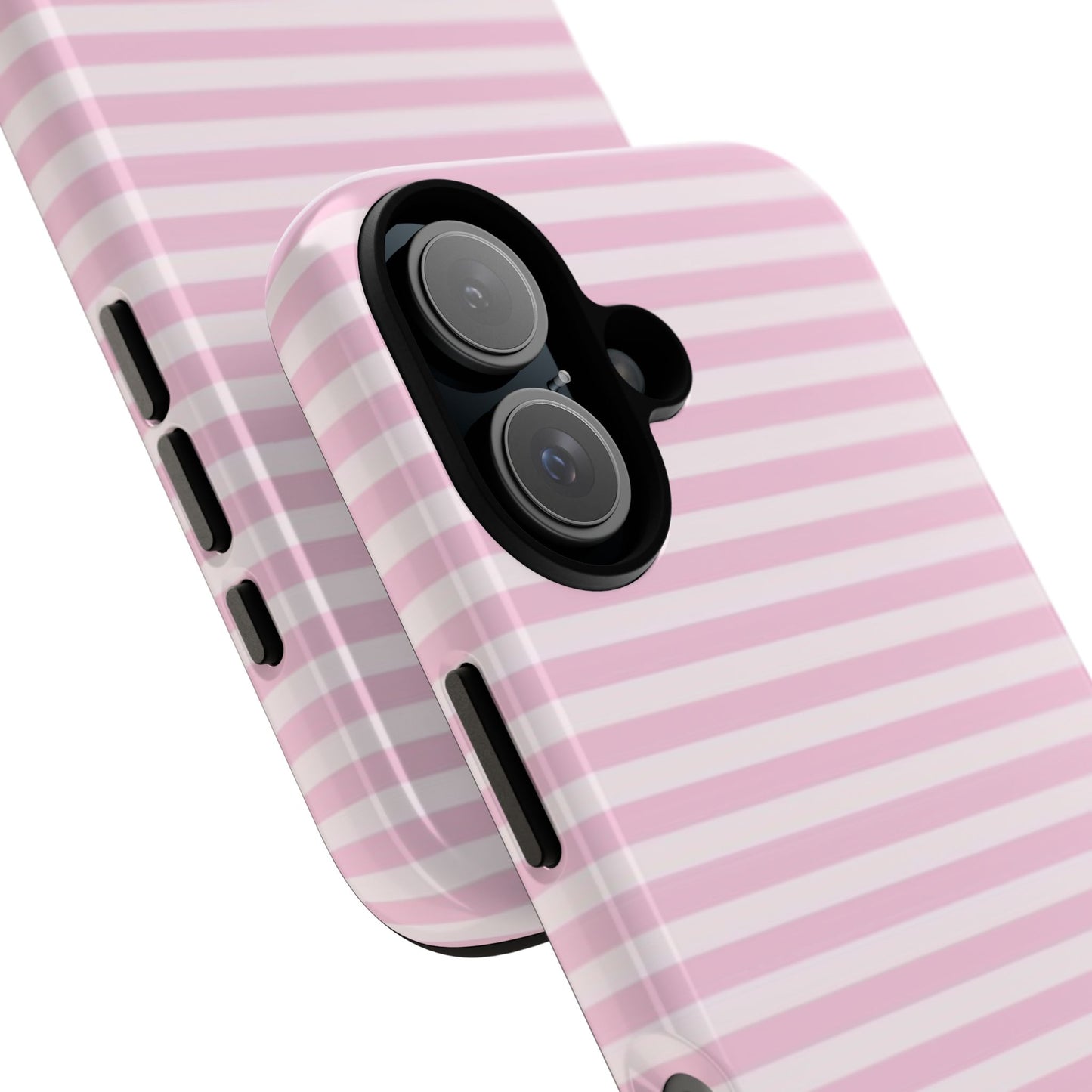 Pink Striped Phone Case — Cute 'Tough Cases' Protective Cover