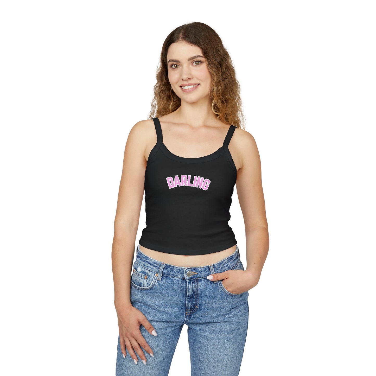 Pink Darling Spaghetti Strap Tank Top