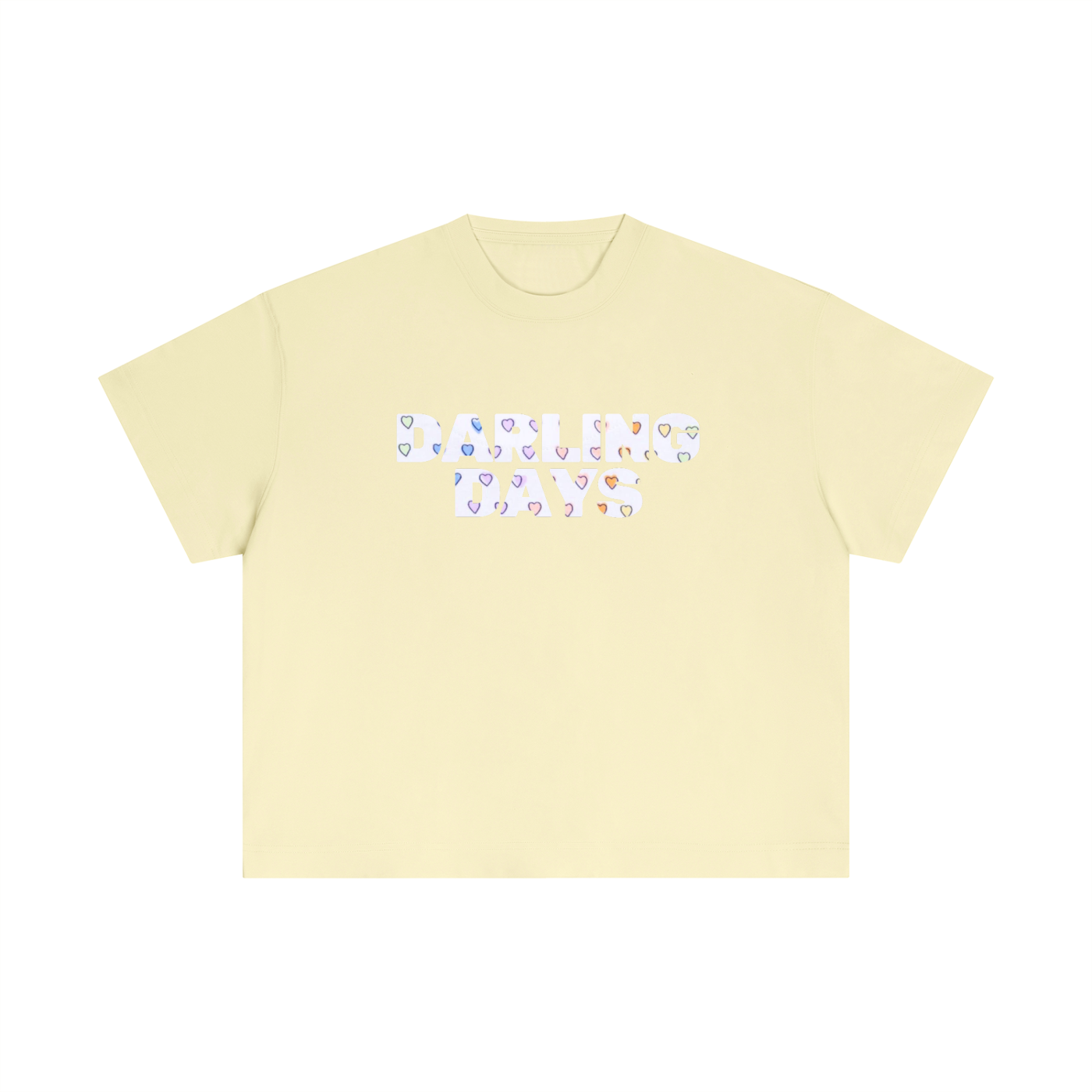 Darling Rainbow Hearts Boxy Tee