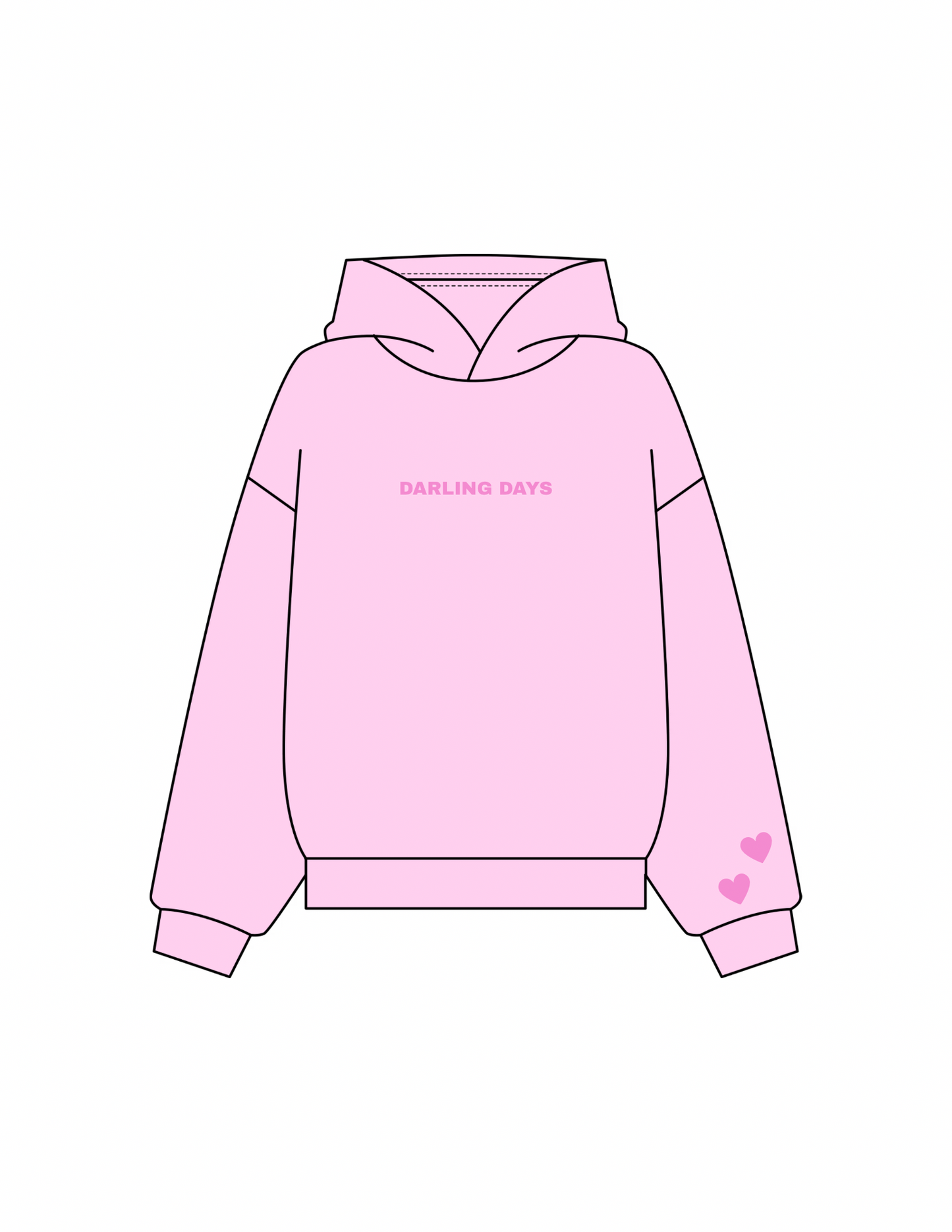 *SAMPLE SALE* Focus on the Good Hoodie in Bubblegum