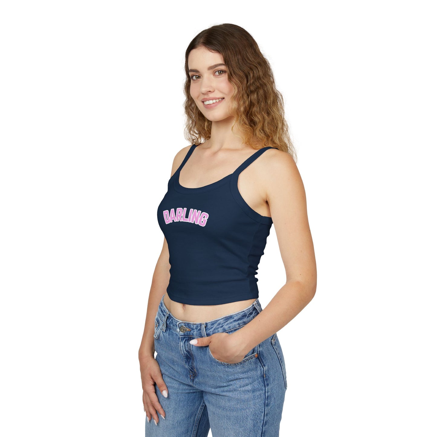 Pink Darling Spaghetti Strap Tank Top