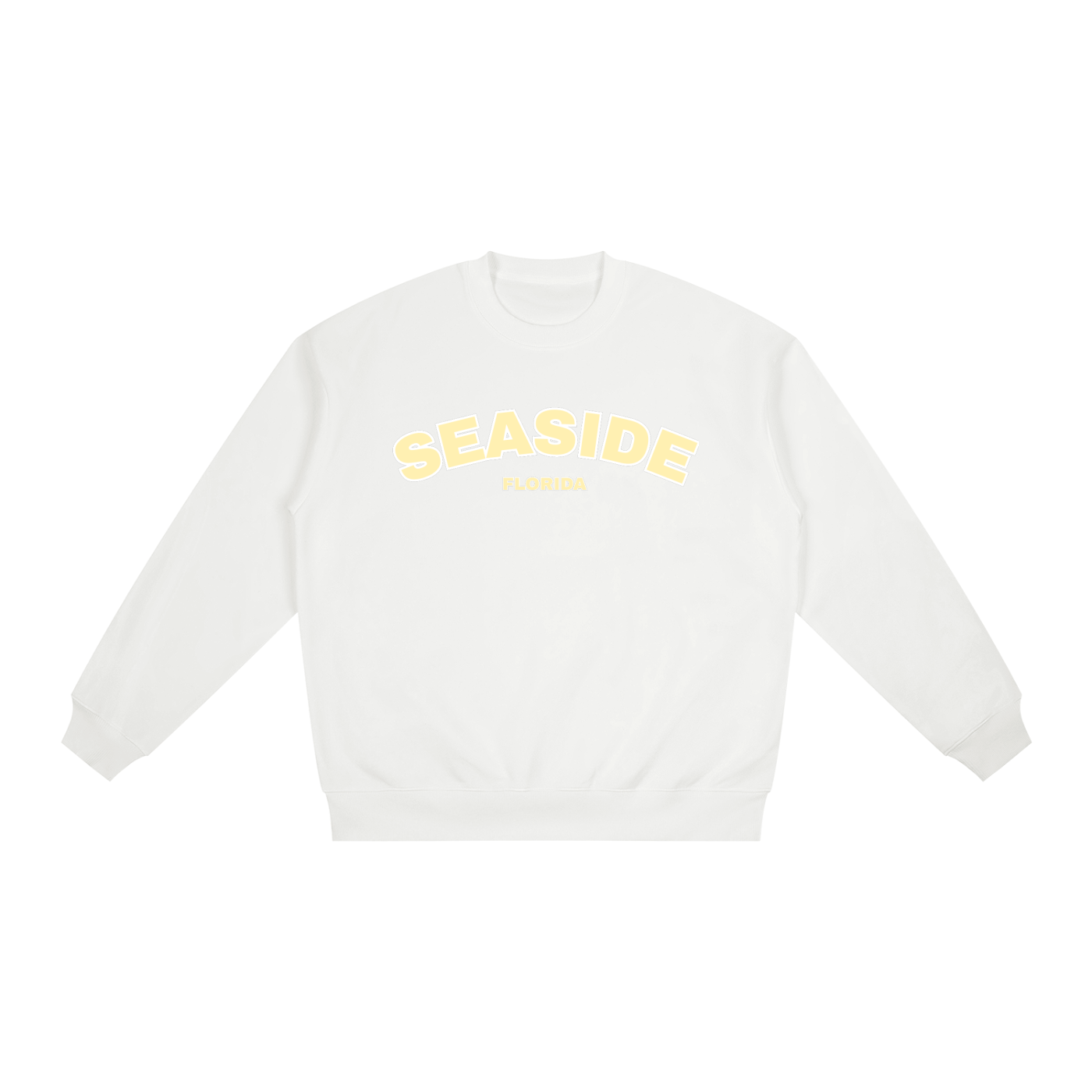 Yellow Seaside Oversized Crew