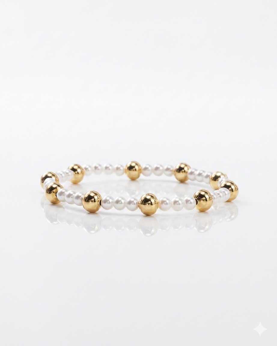 April Bracelet Pearl 4mm