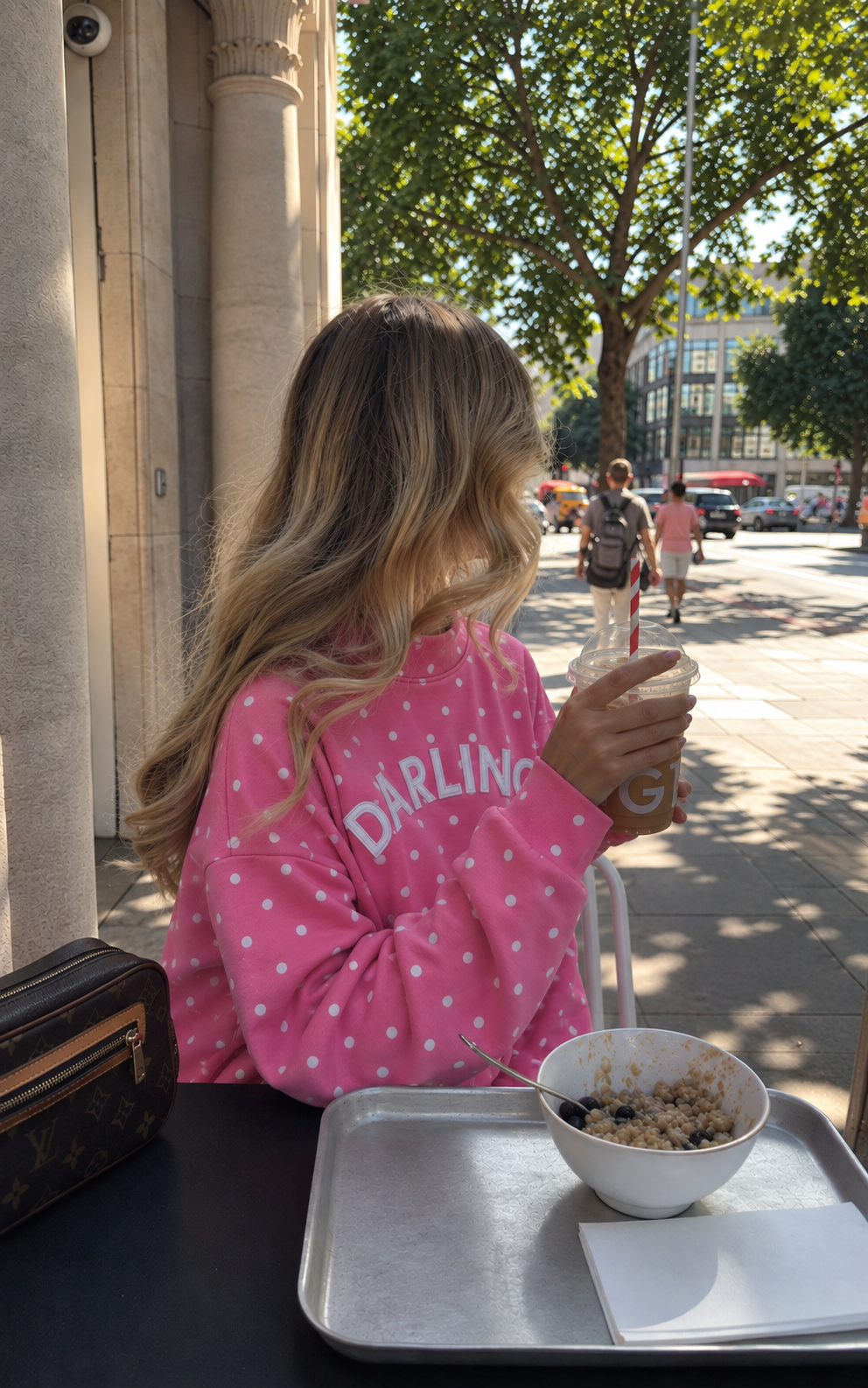 PREORDER Darling Pink Polka Dot Mockneck