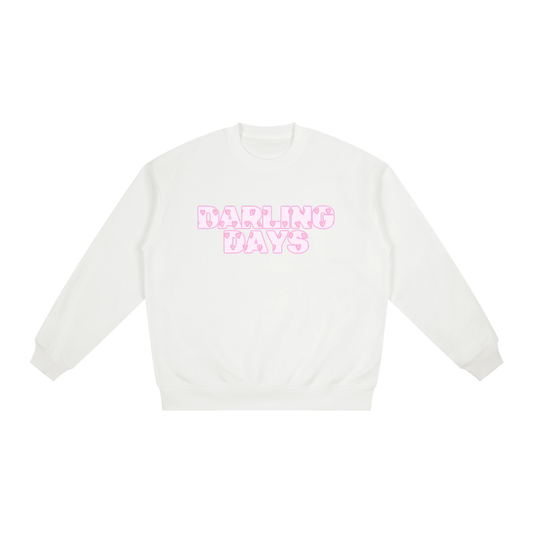 Pink Hearts Darling Oversized Crew