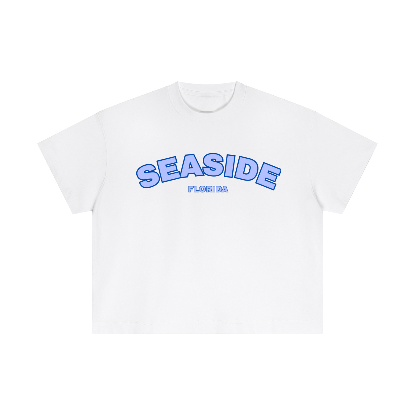 Blue Seaside Boxy Tee