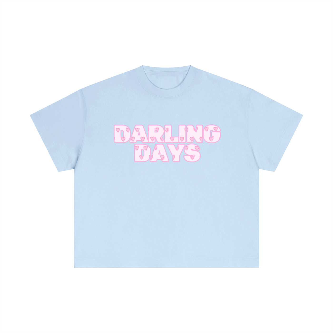 Darling Pink Hearts Boxy Tee